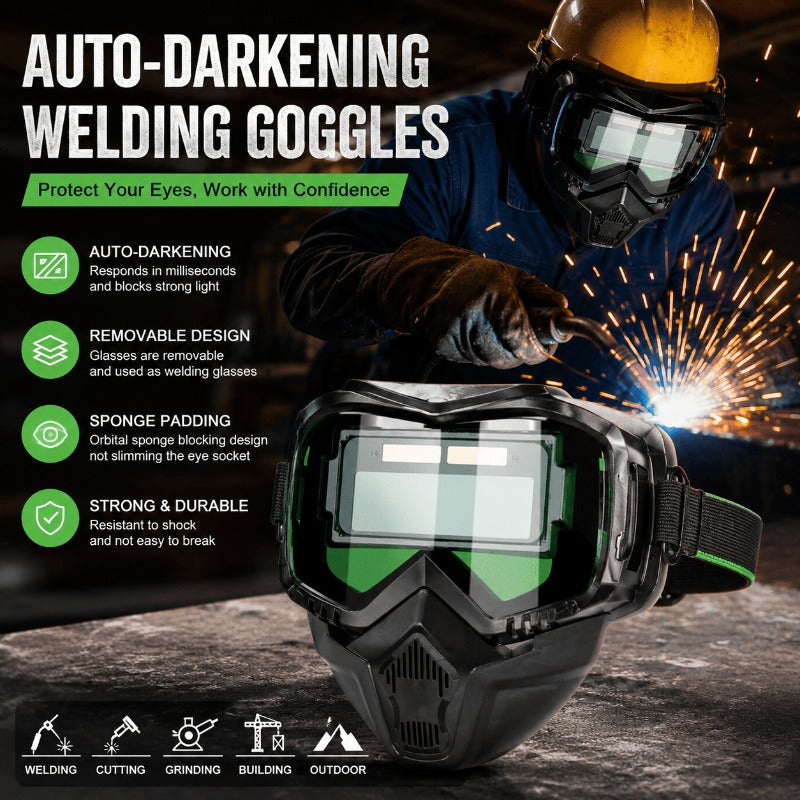 🛠️ Casco de soldadura fotosensible