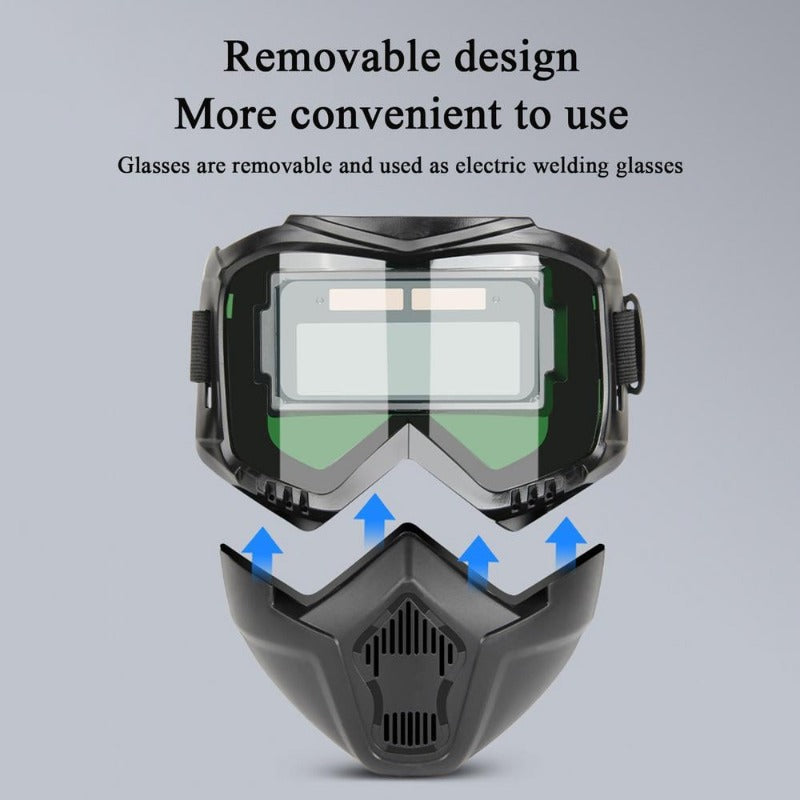 🛠️ Casco de soldadura fotosensible