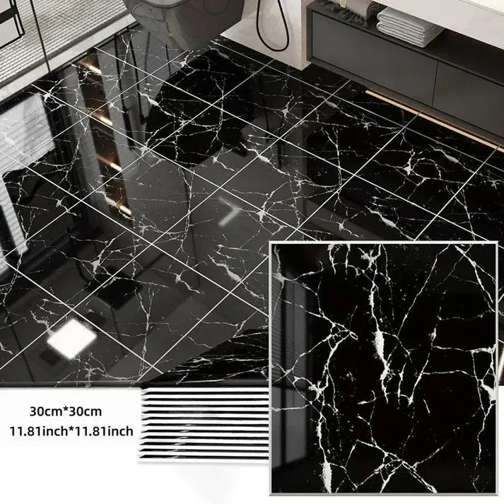 🥳2026 HOT SALE🥳💞50K+ SOLD!🚿🛡️ 50% OFF! Premium Floor Tile Sticker – 2.5mm thick, wear‑resistant. Anti‑slip texture, easy to clean. Covers old tiles or concrete. 👣💪