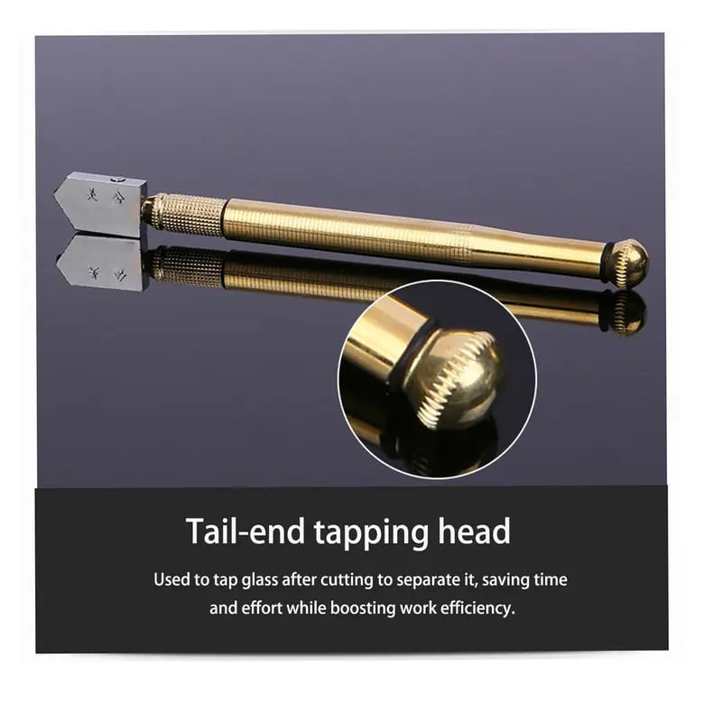 Cortador de vidrio Diamond Head: herramienta de precisión para un corte suave de vidrio de 3-15 mm