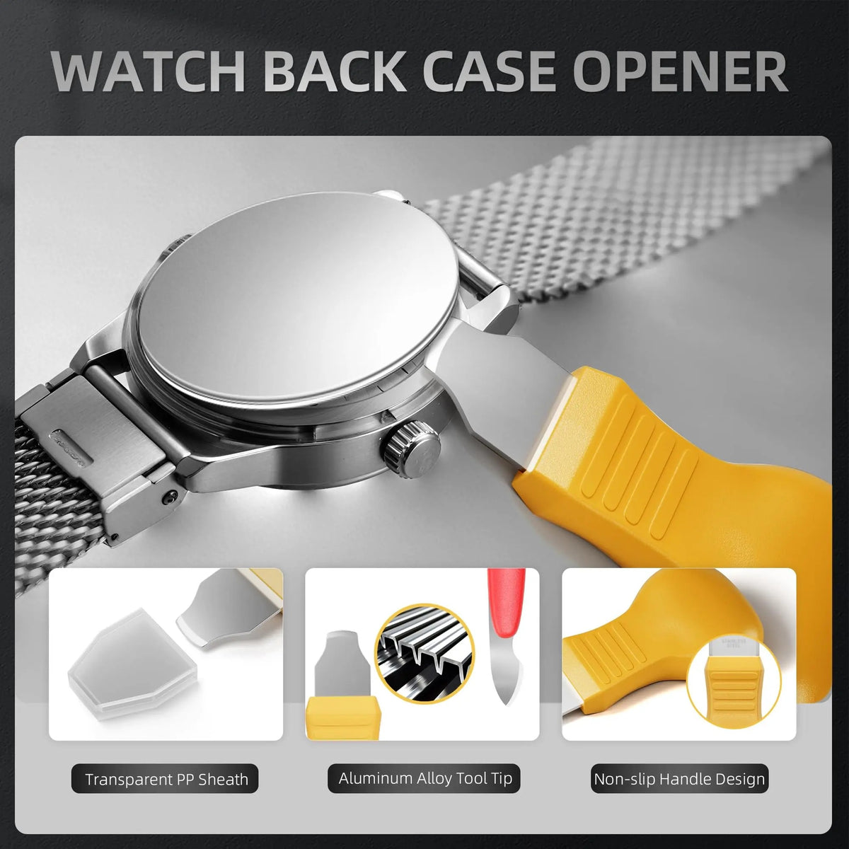 ⚡Watch Repair Tool Kit - Watch Battery Replacement & Strap Disassembly Tools, Case Opener, Spring Bar & Pin Remover