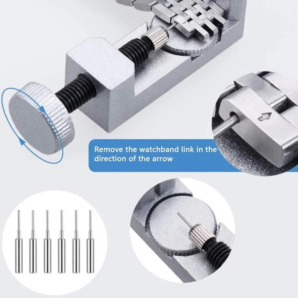 ⚡Watch Repair Tool Kit - Watch Battery Replacement & Strap Disassembly Tools, Case Opener, Spring Bar & Pin Remover