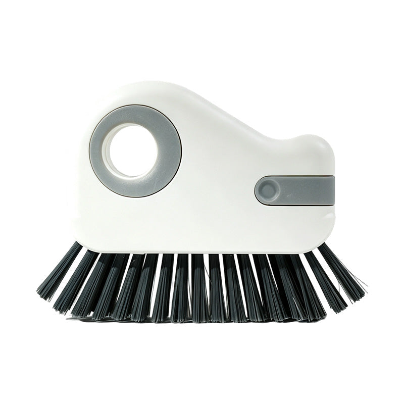 🧹 Brosse de nettoyage 2-en-1 pour rainures de fenêtres avec grattoir intégré – Outil pour interstices étroits à poils durs