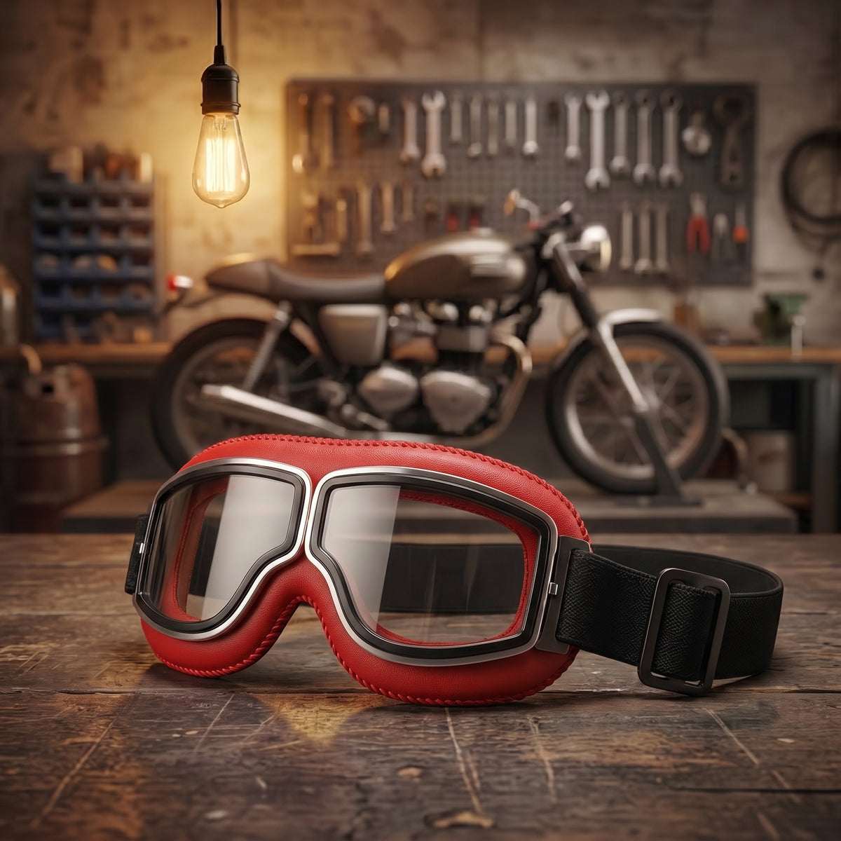 🔥 OTG Vintage Motorcycle Goggles (Fits Over Glasses)