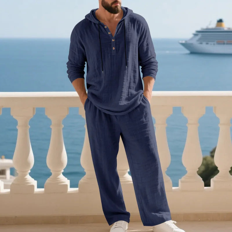 Coastal Hooded Linen Set