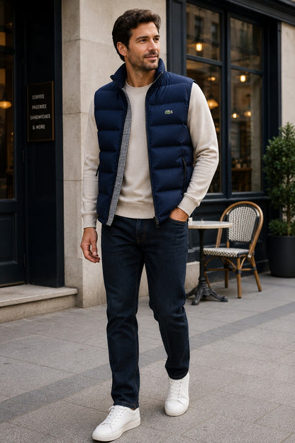 Men's Quilted Stand Collar Vest