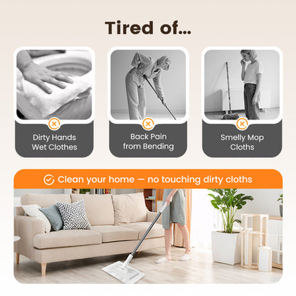 💦Last Day Sales 70% OFF🧹Disposable Dust Mop with 4 Reusable Cloths