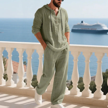 Coastal Hooded Linen Set