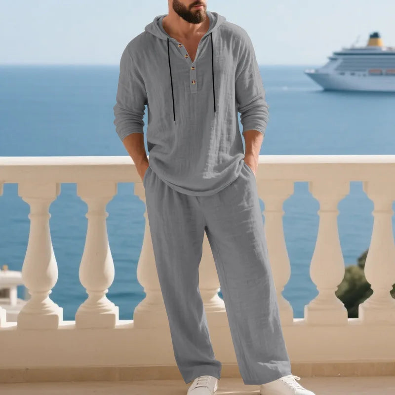 Coastal Hooded Linen Set