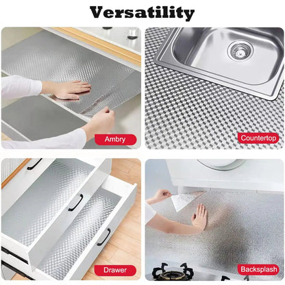 ✨Stainless Steel Kitchen Oil-Proof Adhesive Wallpaper Roll