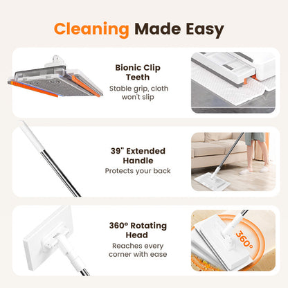 💦Last Day Sales 70% OFF🧹Disposable Dust Mop with 4 Reusable Cloths