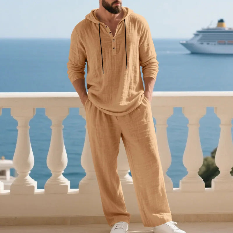 Coastal Hooded Linen Set