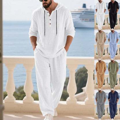 Coastal Hooded Linen Set