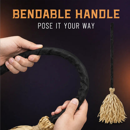 🧹Animated Witch Broom Halloween Decoration with Lights and Sound🧙