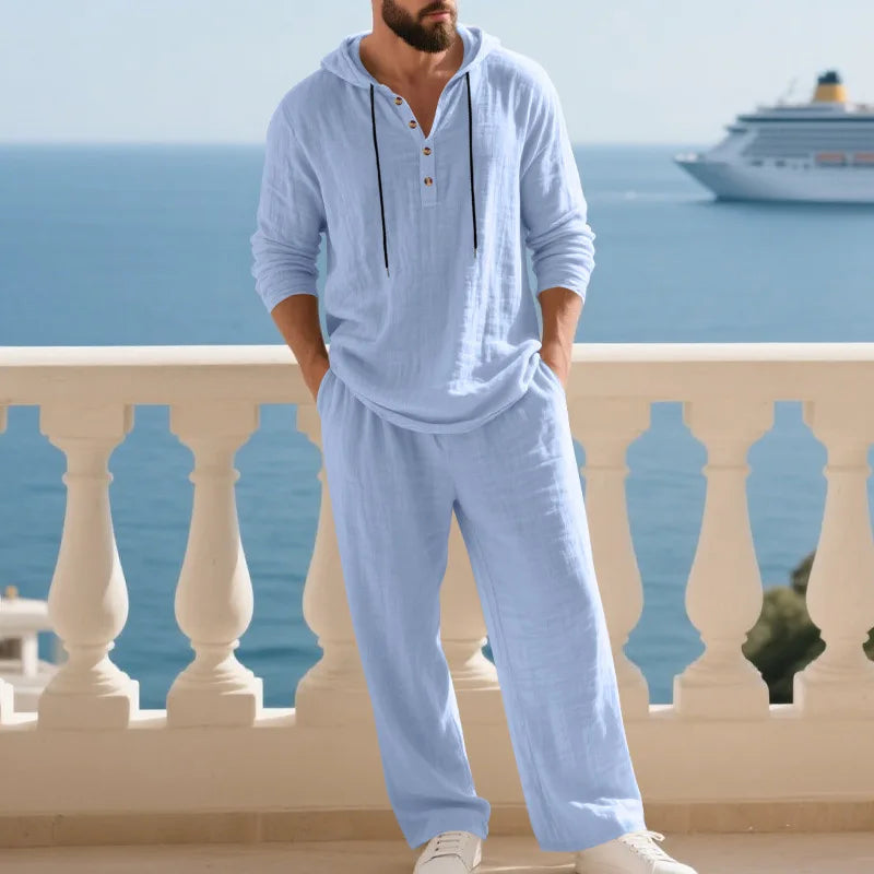 Coastal Hooded Linen Set