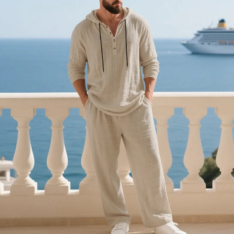 Coastal Hooded Linen Set