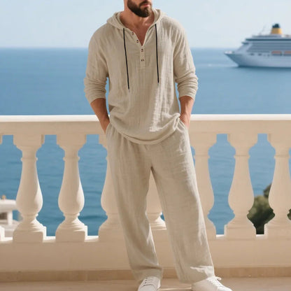 Coastal Hooded Linen Set