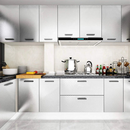 ✨Stainless Steel Kitchen Oil-Proof Adhesive Wallpaper Roll