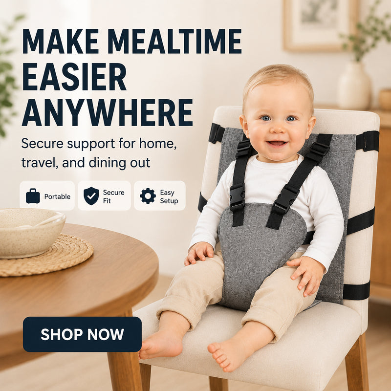👶Baby Chair Harness Strap – 5-Point Safety & Travel-Ready Design