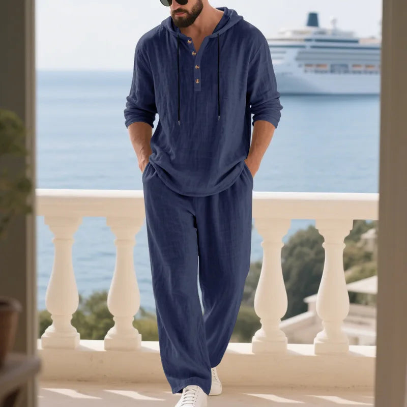 Coastal Hooded Linen Set
