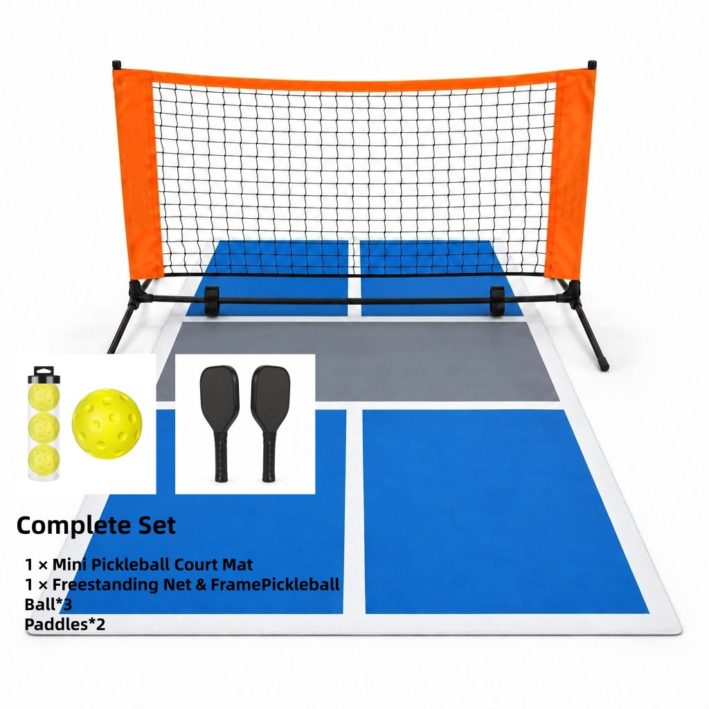 🎁Viral Favorite Restock: 60% Off This Week Only⚡️ - 🏓Portable Indoor Pickleball Court Kit | 2-Minute Setup | No Drilling | Quiet Cushioning