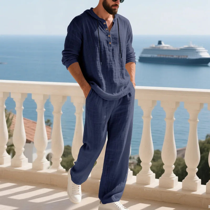 Coastal Hooded Linen Set