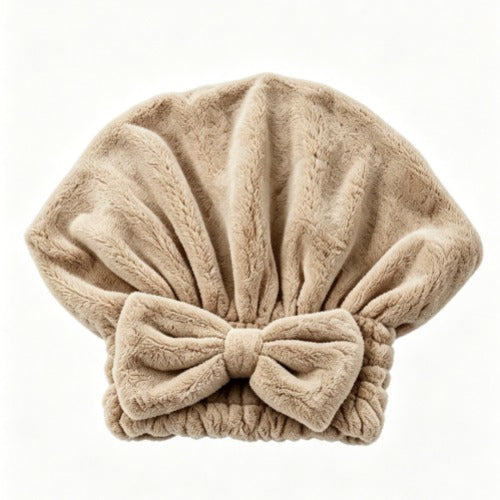 🔥Buy 2 Get 1 Free! Coral Velvet Cute Bow Hair Drying Cap🛁