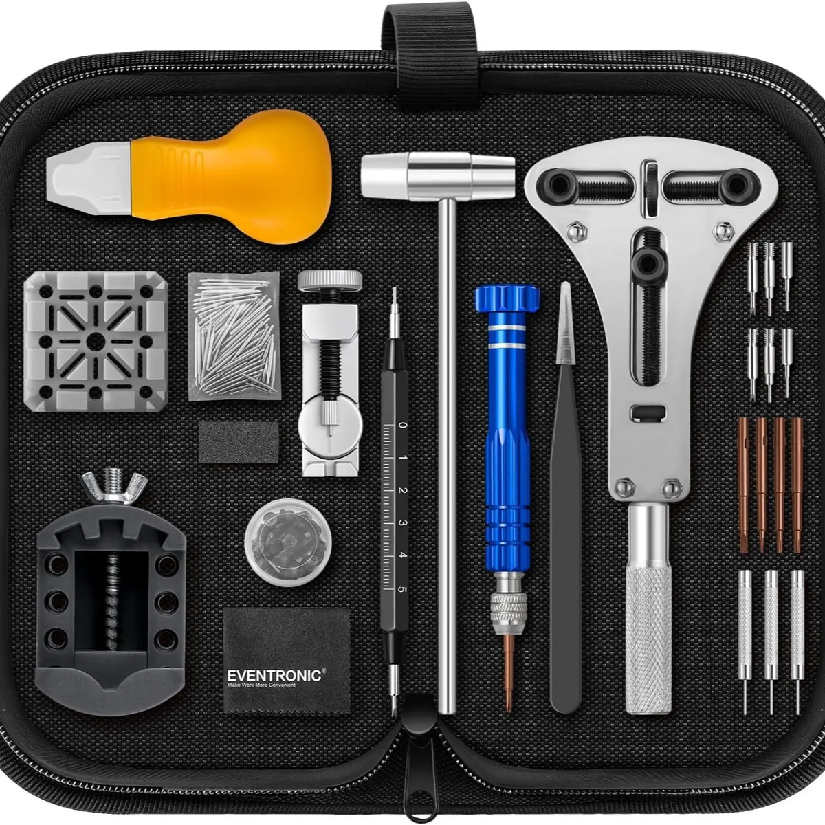 ⚡Watch Repair Tool Kit - Watch Battery Replacement & Strap Disassembly Tools, Case Opener, Spring Bar & Pin Remover
