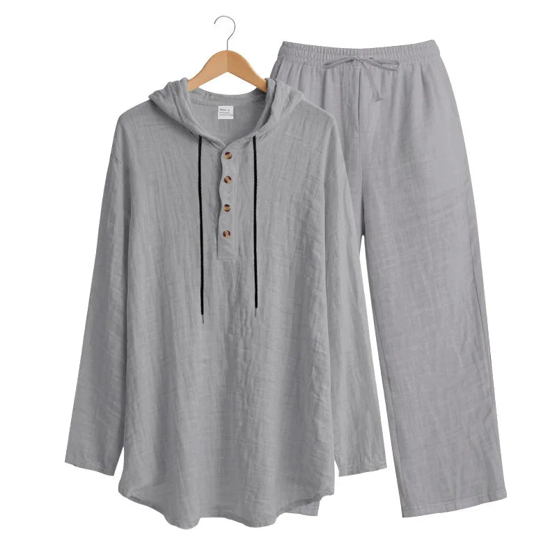 Coastal Hooded Linen Set