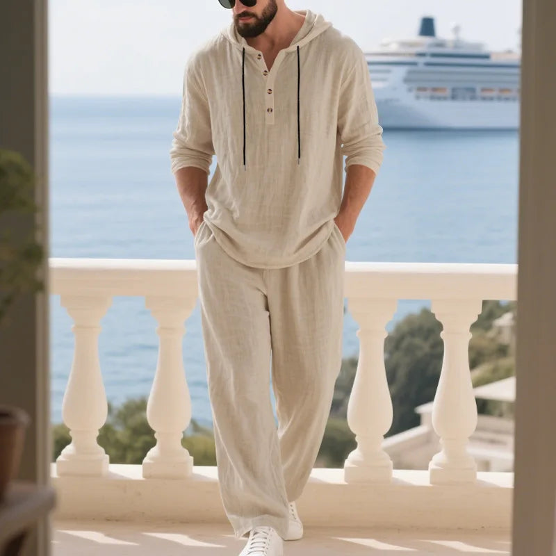 Coastal Hooded Linen Set