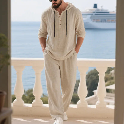 Coastal Hooded Linen Set