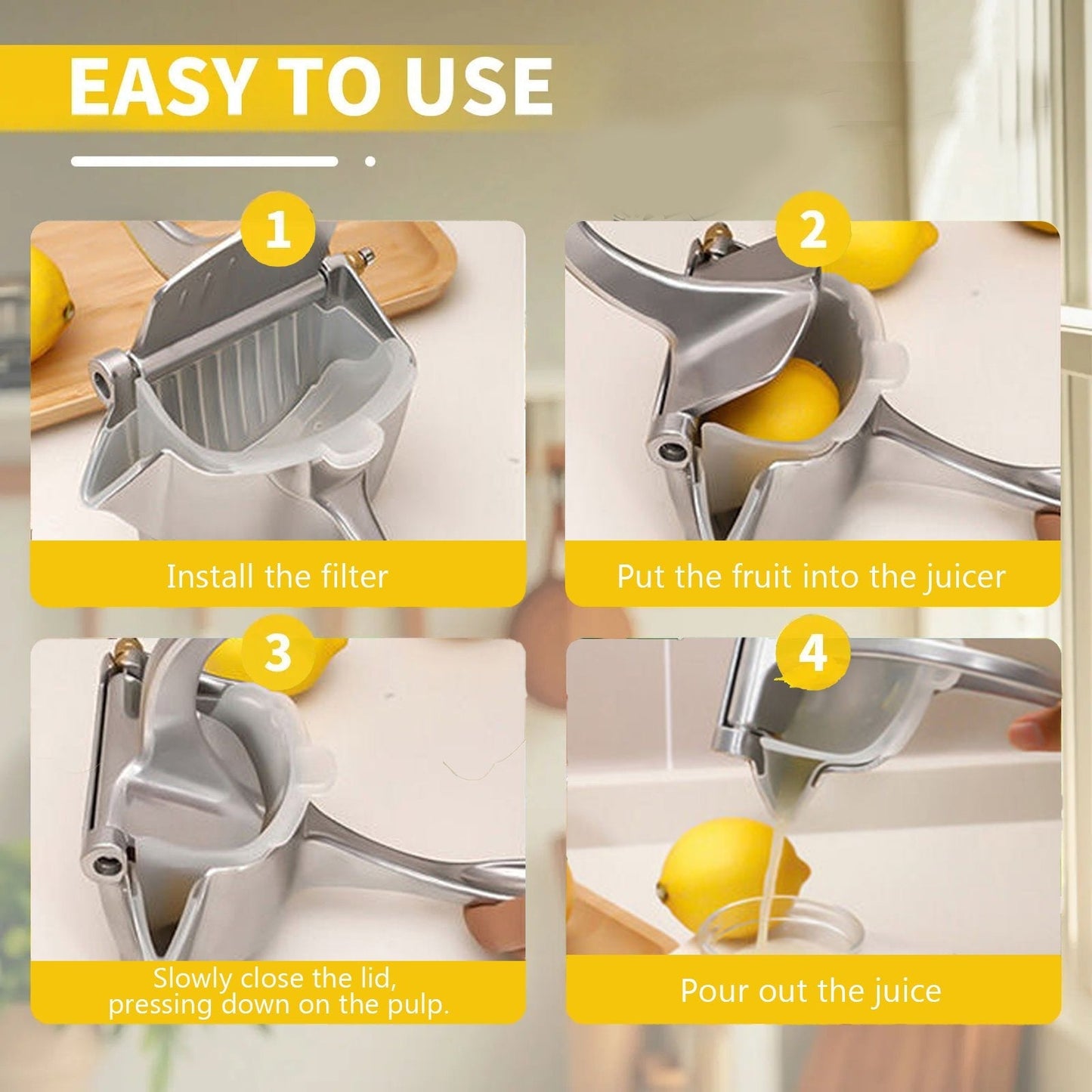 Juicer | Stainless steel or PP material 🍋