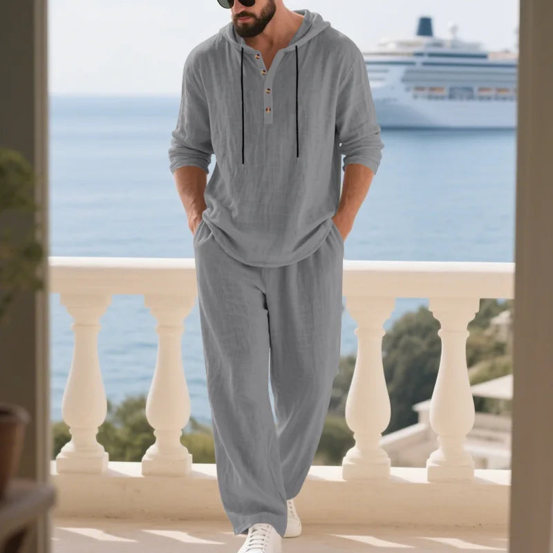 Coastal Hooded Linen Set