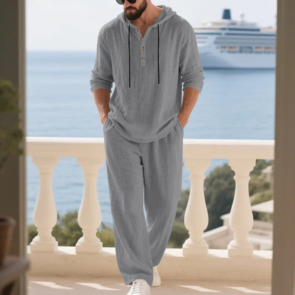 Coastal Hooded Linen Set