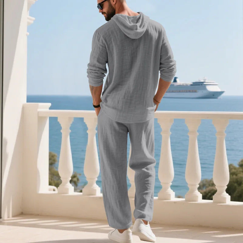 Coastal Hooded Linen Set