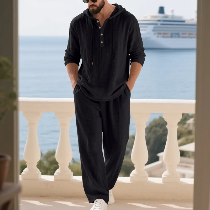 Coastal Hooded Linen Set