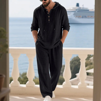 Coastal Hooded Linen Set