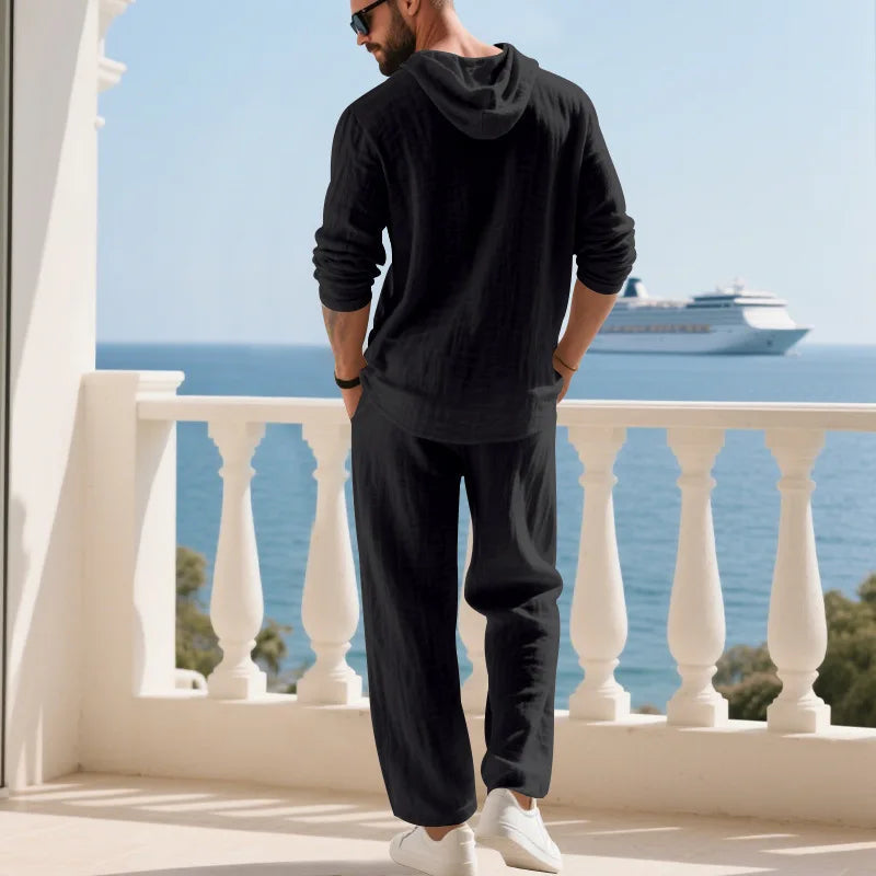 Coastal Hooded Linen Set