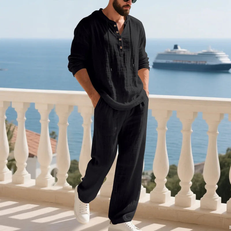 Coastal Hooded Linen Set