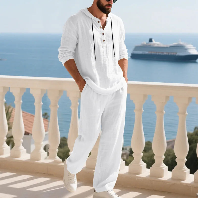 Coastal Hooded Linen Set