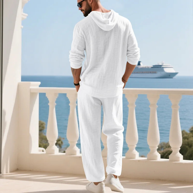 Coastal Hooded Linen Set