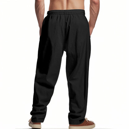 Men's Loose Fit Casual Relaxed Fit LightweightLinen Pants