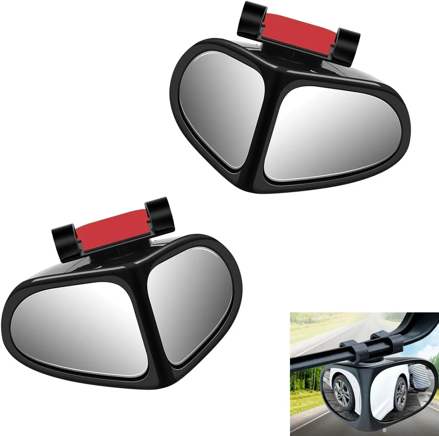 360° Dual-Angle HD Mirror