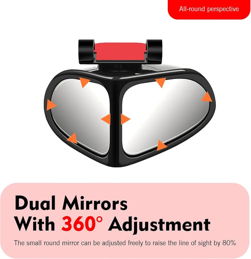 360° Dual-Angle HD Mirror