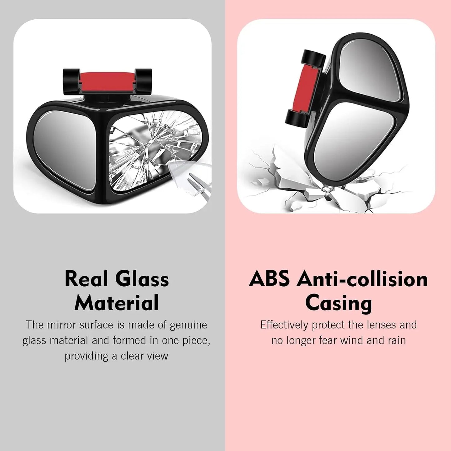 360° Dual-Angle HD Mirror