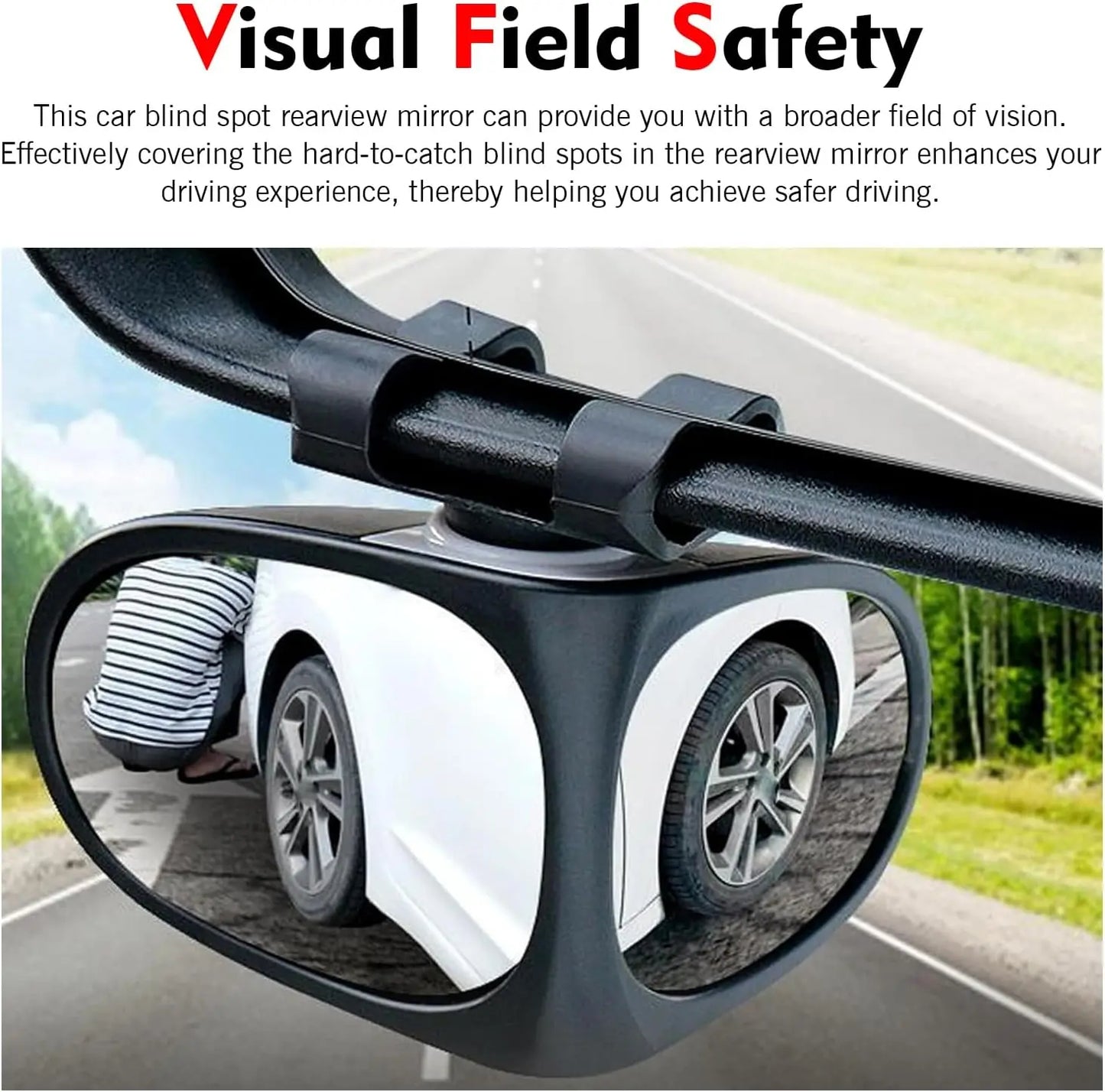 360° Dual-Angle HD Mirror