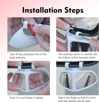 360° Dual-Angle HD Mirror