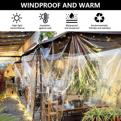 🔥Heavy-duty transparent waterproof insulated tarpaulin