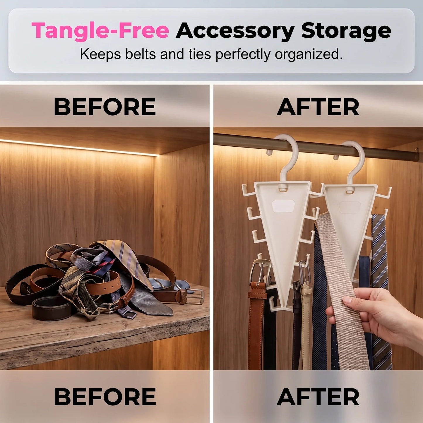 🎁Multi‑Functional V‑Shaped Double‑Sided Hanger Storage Rack