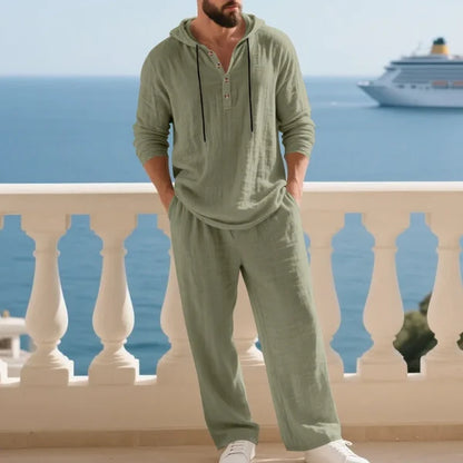 Coastal Hooded Linen Set